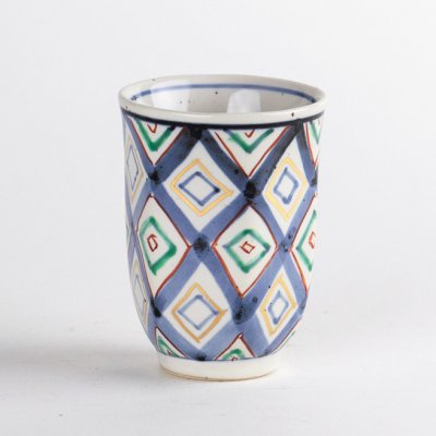 菱紋　六角ぐいのみ