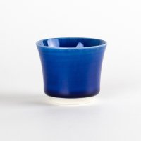 麻の葉（ルリ）　ぐいのみ