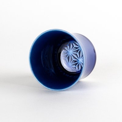 画像2: 麻の葉（ルリ）　ぐいのみ