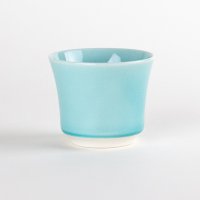 麻の葉（マリンブルー）　ぐいのみ