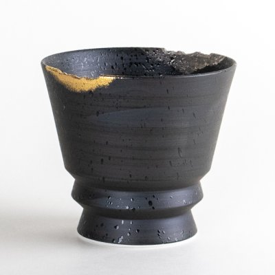 岳（黒）　ロックグラス