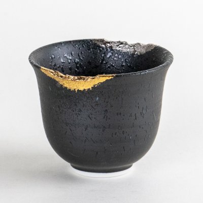 画像1: 岳（黒）　ぐい呑