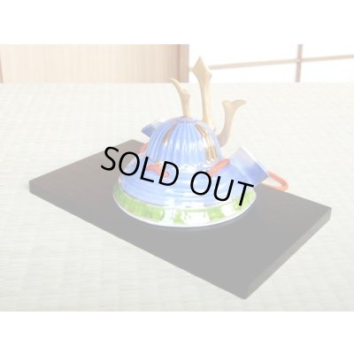 画像2: 勇将 かぶと置物（弓・太刀/屏風/木台 付）