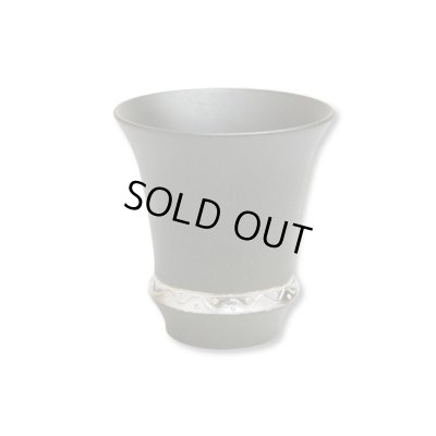 【有田焼】いぶし銀（反り型）日本酒グラス　SAKE GLASS