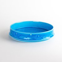 紺碧波紋　菓子鉢