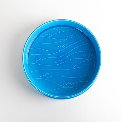 画像4: 紺碧波紋　菓子鉢