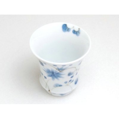 画像2: 蛍唐草（反り型）日本酒グラス SAKE GLASS