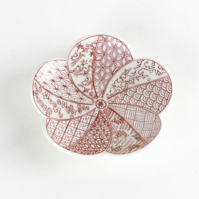 画像2: 錦祥瑞（赤）　梅小皿