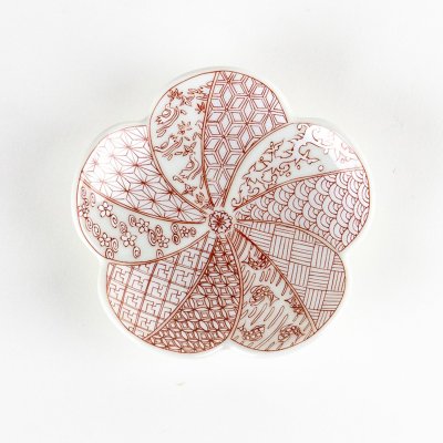 画像5: 錦祥瑞（赤）　梅小皿