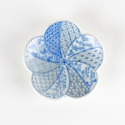 画像5: 錦祥瑞（青）　梅小皿