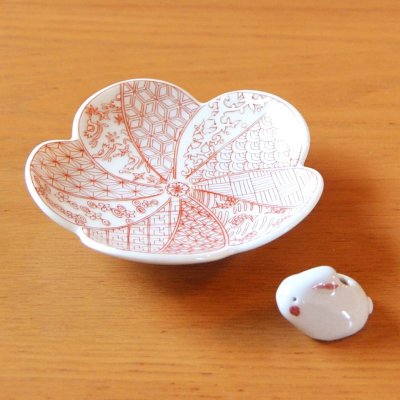 画像3: 錦祥瑞（赤）　お香立て（うさぎ）