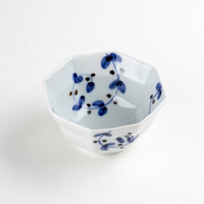 画像3: 染付サビ唐草 八角小付（小）