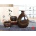 油滴天目 半酒器セット（馬場真右エ門窯 / 木箱入）