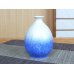画像3: 藍染水滴 半酒器セット（馬場真右エ門窯 / 木箱入） (3)