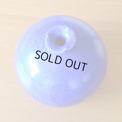 画像4: 瑠璃水滴 丸型 花瓶 真右エ門窯 二代真右衛門 馬場九洲夫 作