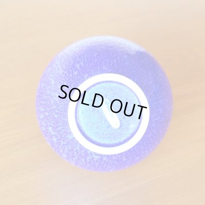 画像4: 瑠璃 丸花瓶 花瓶 真右エ門窯 作