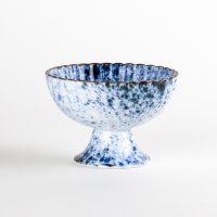 吹墨　高台小付