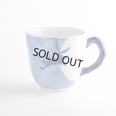 【名入れ・名前入り】なごみ月兎（青）　マグカップ