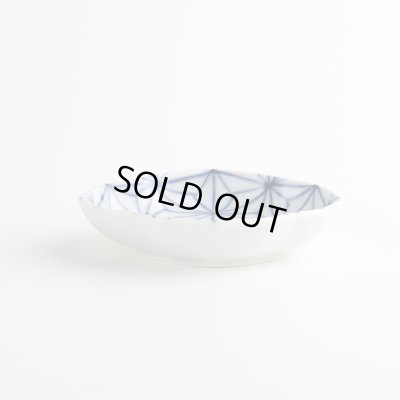 画像4: 染付麻ノ葉 木甲小皿