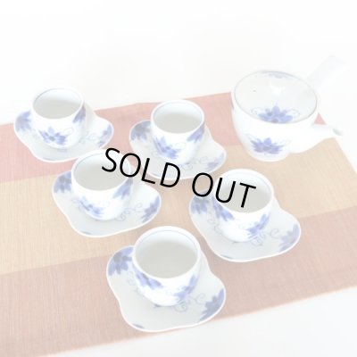 画像2: さくら草 茶托付煎茶 Ｕ平急須茶器揃