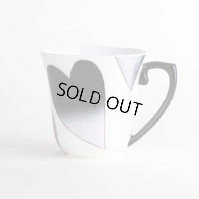 【有田焼】ハート（黒）　マグカップ