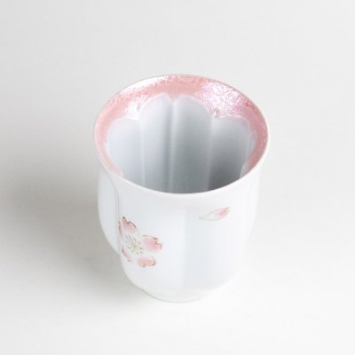 画像2: 【名入れ・名前入り】舞さくら（ピンク） 桜湯呑