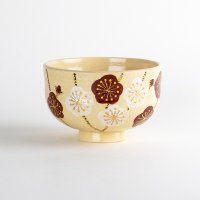 錦枝梅　抹茶碗（木箱入）