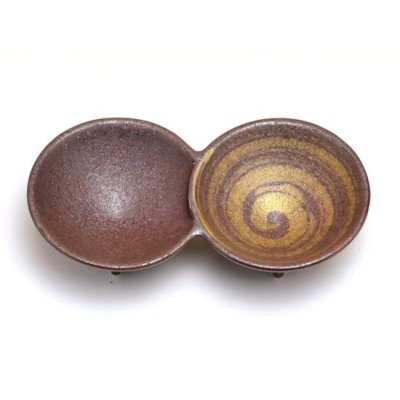 画像2: 茶うず金 二組小付