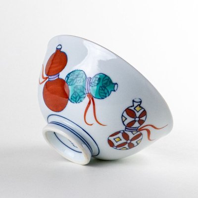 画像5: 鍋島六瓢(赤) 茶碗