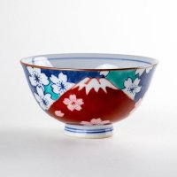 鍋島富士（赤富士） 茶碗