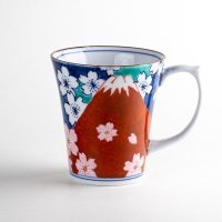 鍋島富士（赤富士） マグカップ