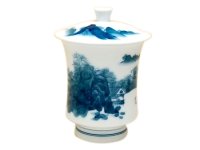 鍋島内外山水（小）蓋付湯呑