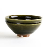 苔緑（こけみどり）　抹茶碗（木箱入）