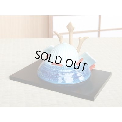 画像2: 勇 かぶと置物（弓・太刀/屏風/木台 付）