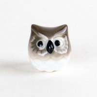 ミニふくろう（茶）　置物