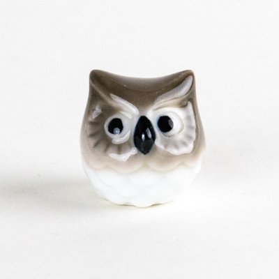 ミニふくろう（茶）　置物