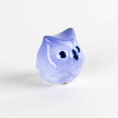 画像5: ミニふくろう（青）　置物