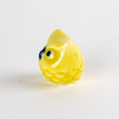 画像2: ミニふくろう（黄）　置物