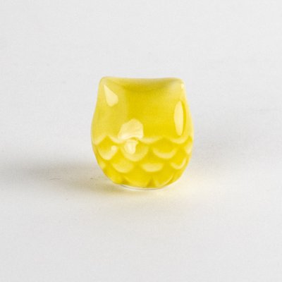 画像3: ミニふくろう（黄）　置物