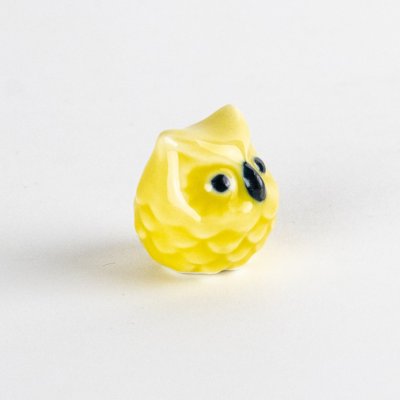 画像5: ミニふくろう（黄）　置物