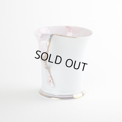 画像2: 【名入れ・名前入り】金濃ピンク牡丹 マグカップ