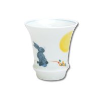 月兎（反り型）日本酒グラス SAKE GLASS