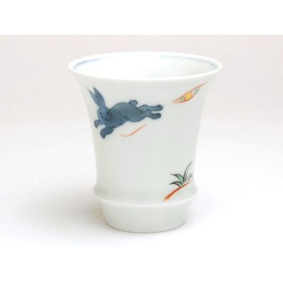 画像2: 月兎（反り型）日本酒グラス SAKE GLASS