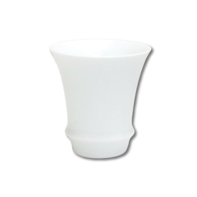 【有田焼】白磁（反り型）日本酒グラス　SAKE GLASS