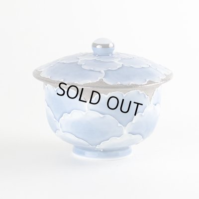 画像1: プラチナ牡丹 蓋付き汲出し