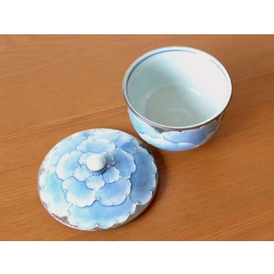 画像4: プラチナ牡丹 汲出しＵ土瓶茶器揃（木箱入）