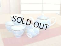 外プラチナ牡丹 Uポット茶器(化粧箱入)