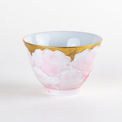 外金ピンク牡丹　反千茶