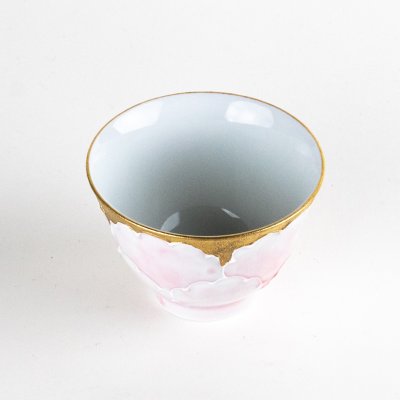 画像2: 外金ピンク牡丹　反千茶