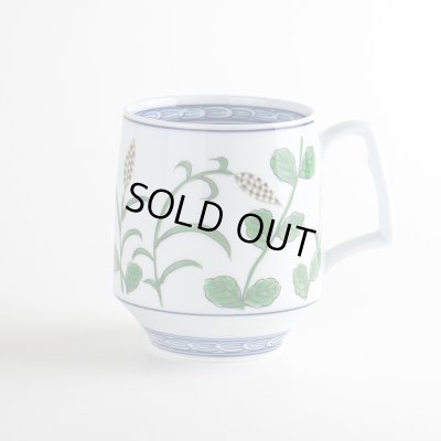 【有田焼】麦絵(グリーン) マグカップ